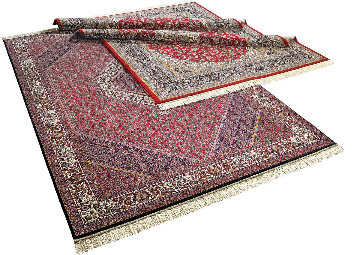 WEBTEPPICH 150/220 cm Isatis Keshan rot  - Rot, Lifestyle, Textil (150/220cm) - Cazaris