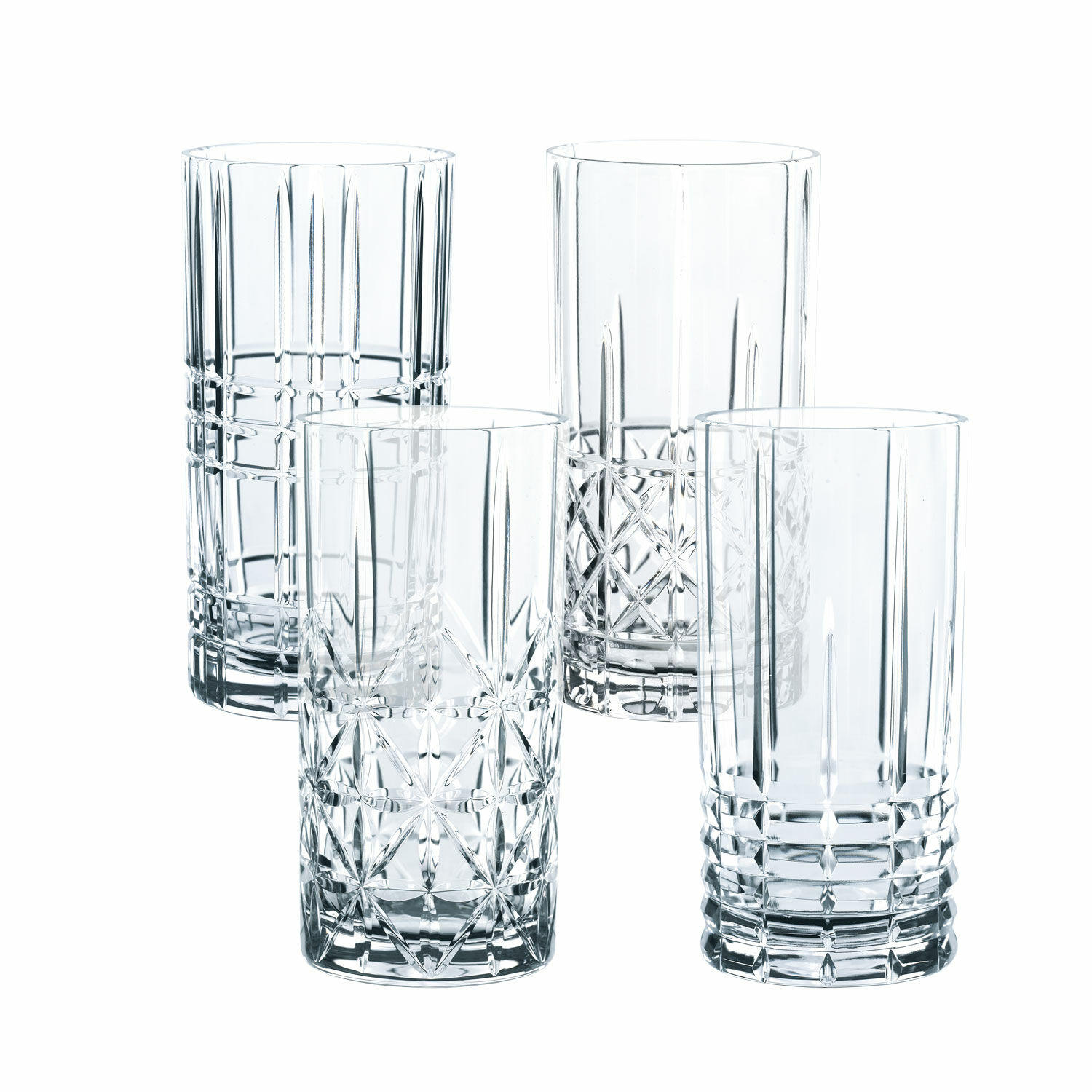 SET ČAŠA  4-dijelni   Highland  - prozirno, Konvencionalno, staklo (16cm)