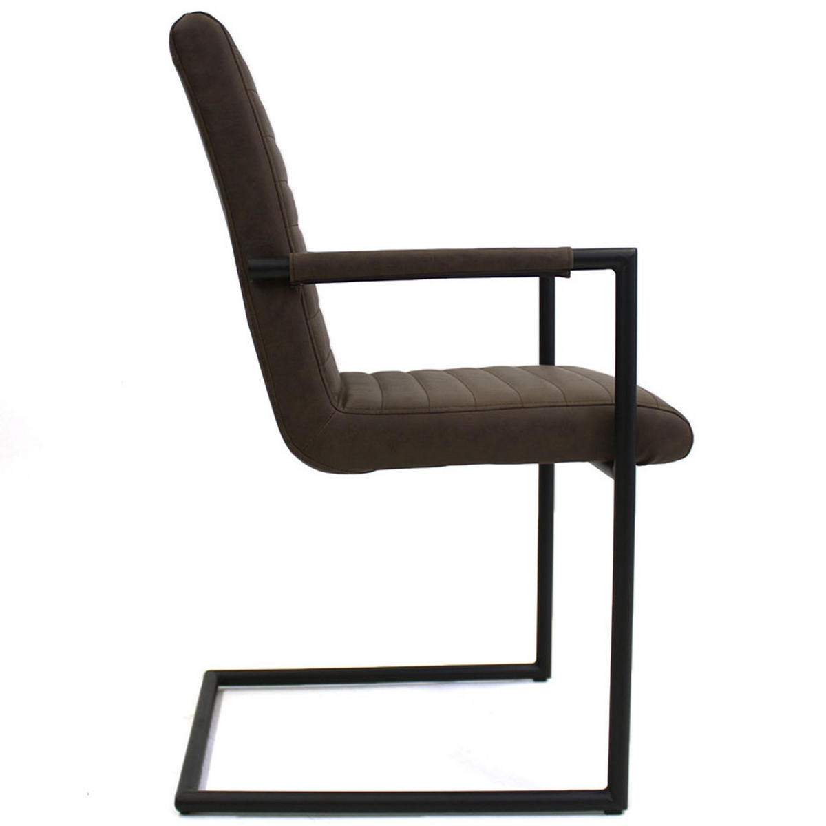 ARMLEHNSTUHL-SET 2 Stück  in Lederlook  - Taupe/Hellbraun, LIFESTYLE, Kunststoff/Textil (54/97/57cm) - MID.YOU