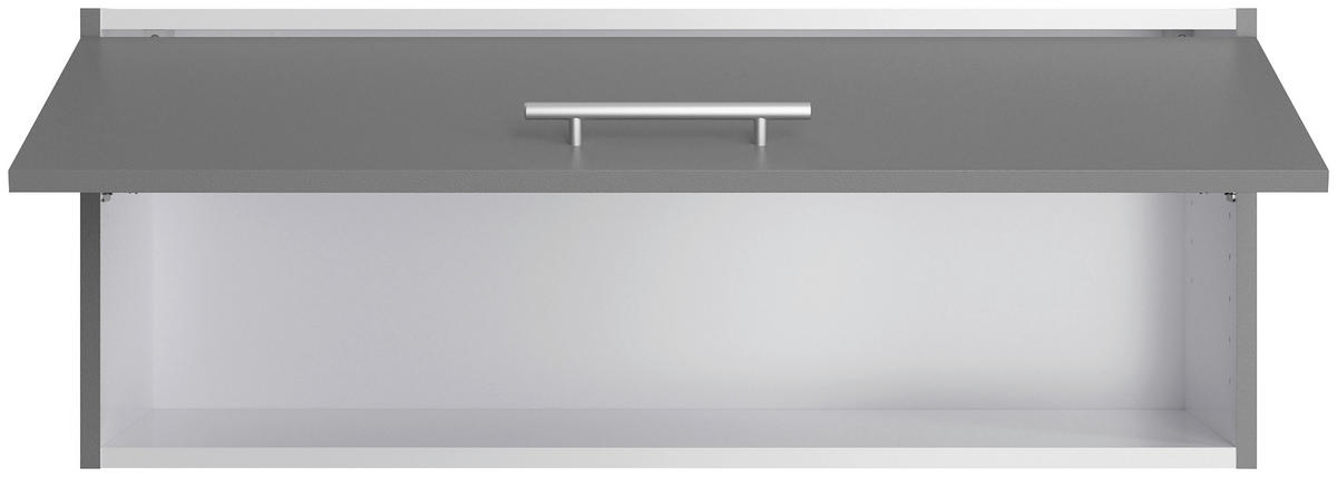 ECKKÜCHE 270/200 cm  in Grau  - Edelstahlfarben/Anthrazit, Basics, Holzwerkstoff/Metall (270/200cm) - Optifit