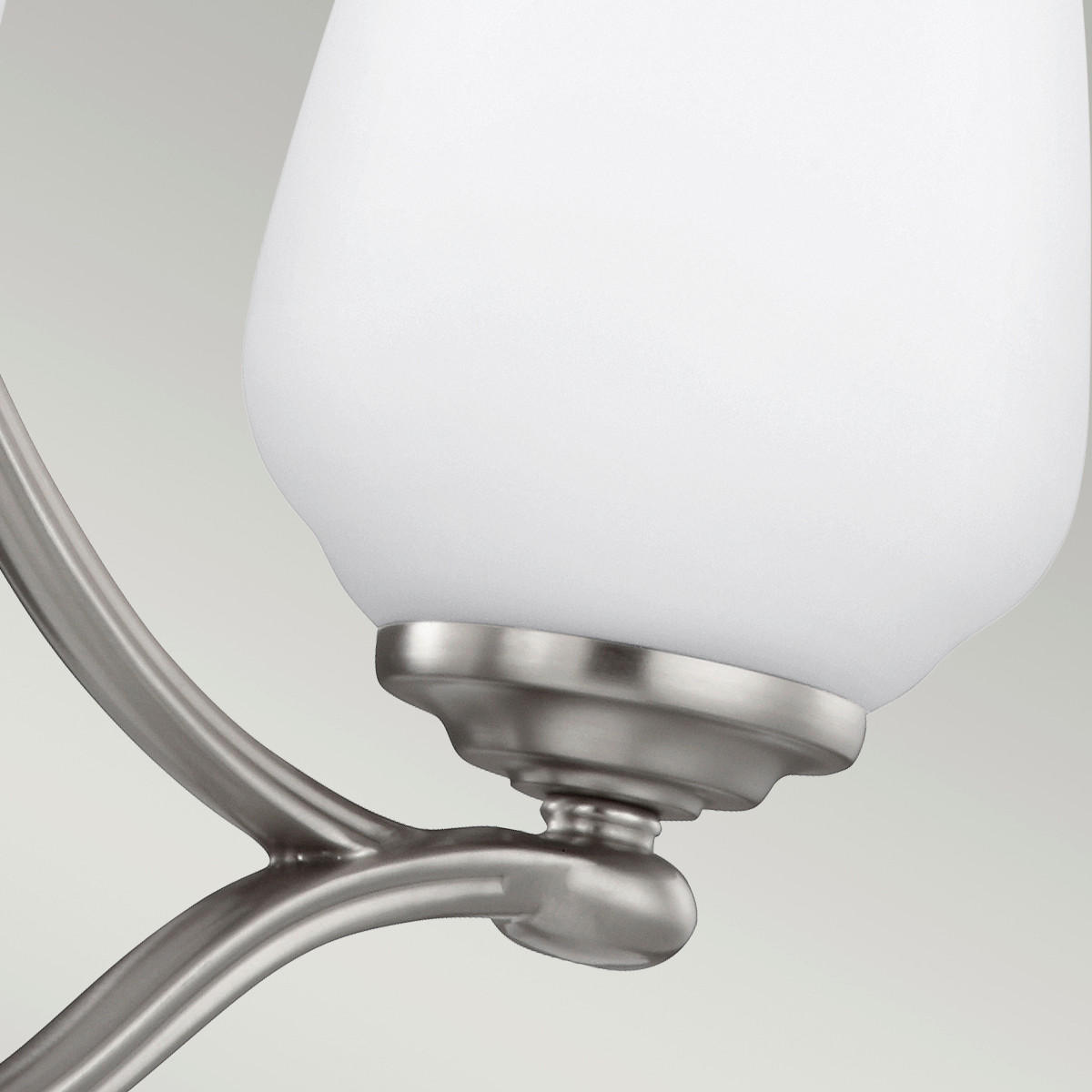 KRONLEUCHTER 48.3/55.3 cm    - Nickelfarben, Basics, Glas/Metall (48.3/55.3cm) - Elstead Lighting