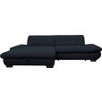 ECKSOFA in Mikrofaser Dunkelgrau  - Dunkelgrau/Schwarz, Design, Textil/Metall (198/290cm) - Xora