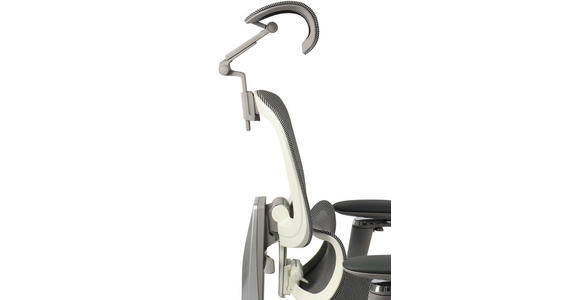 DREHSTUHL  in Netzbespannung Grau  - Grau, MODERN, Kunststoff/Textil (72,5/109-118/73cm) - Novel