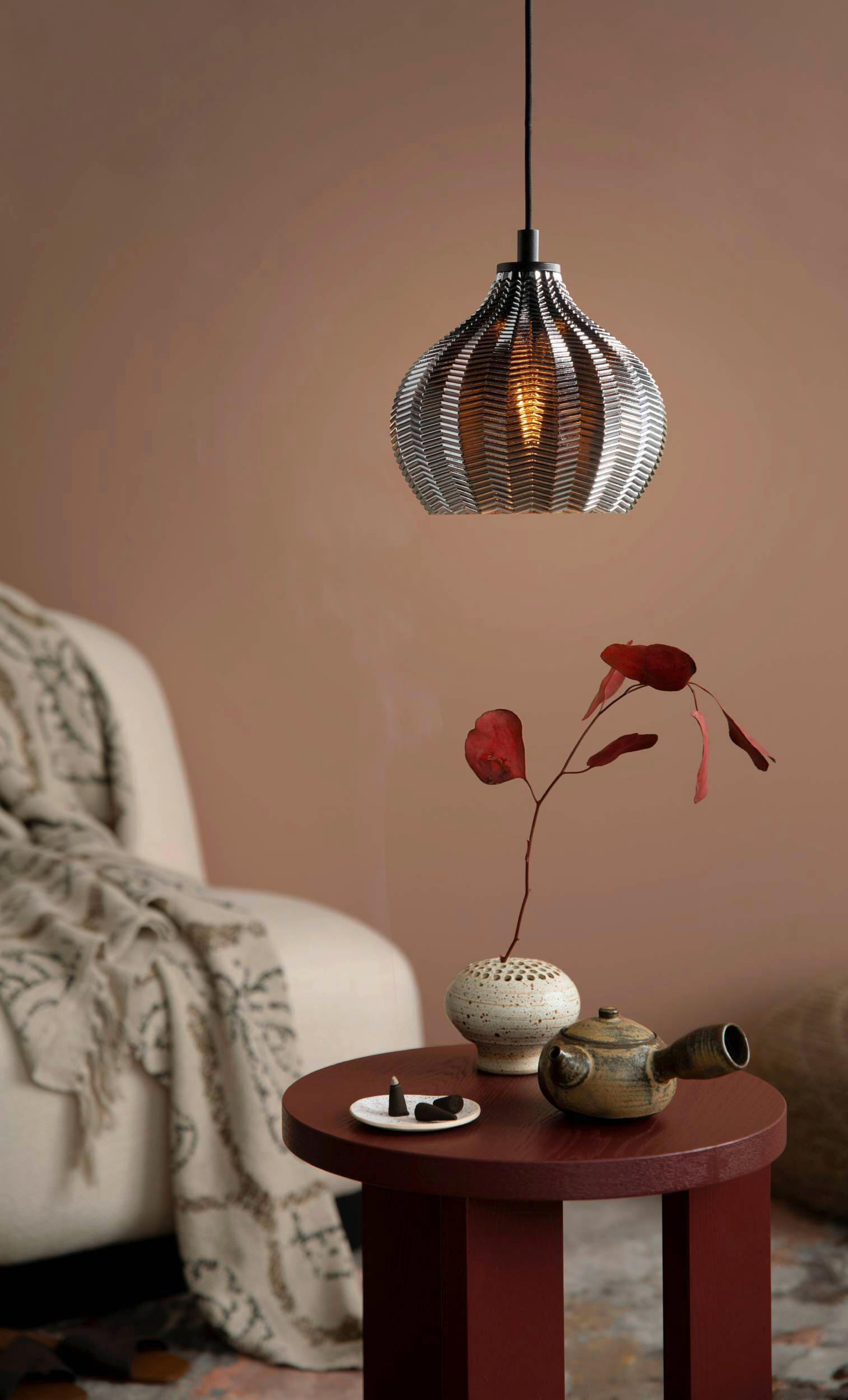 HÄNGLAMPA 23/110 cm  - svart, Design, metall/glas (23/110cm) - Eglo