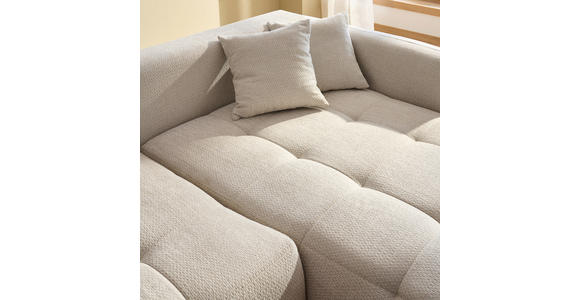 ECKSOFA in Chenille Hellgrau  - Hellgrau/Schwarz, MODERN, Kunststoff/Textil (276/172cm) - Hom`in