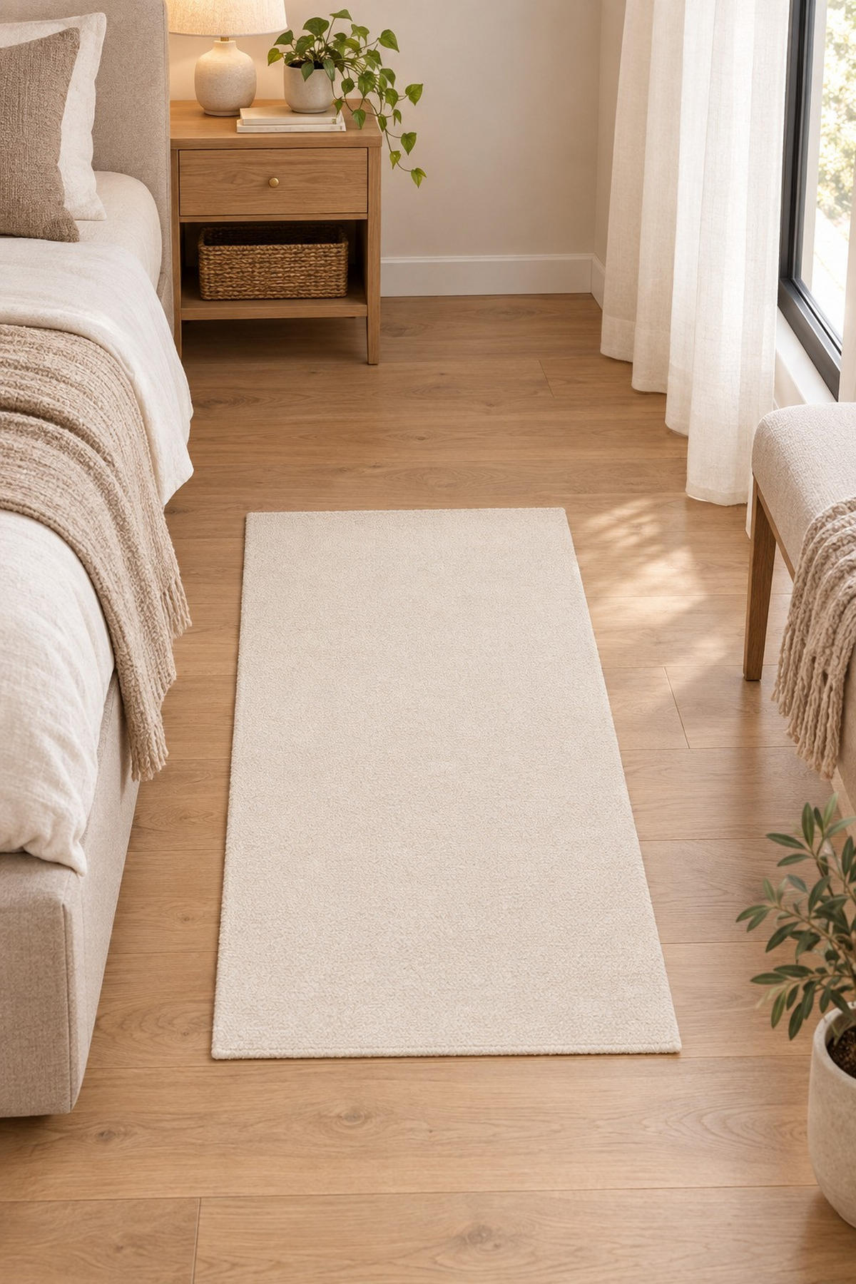 TKANA PREPROGA      80/150 cm    tkano  slonova kost  - slonova kost, Basics, umetna masa/tekstil (80/150cm) - Pierre Cardin