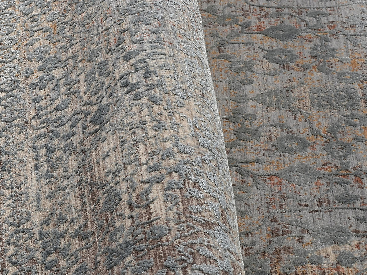 WEBTEPPICH 65/130 cm Astelion Braun, Grau, Dunkelgrau  - Dunkelgrau/Braun, Design, Textil (65/130cm) - Dieter Knoll