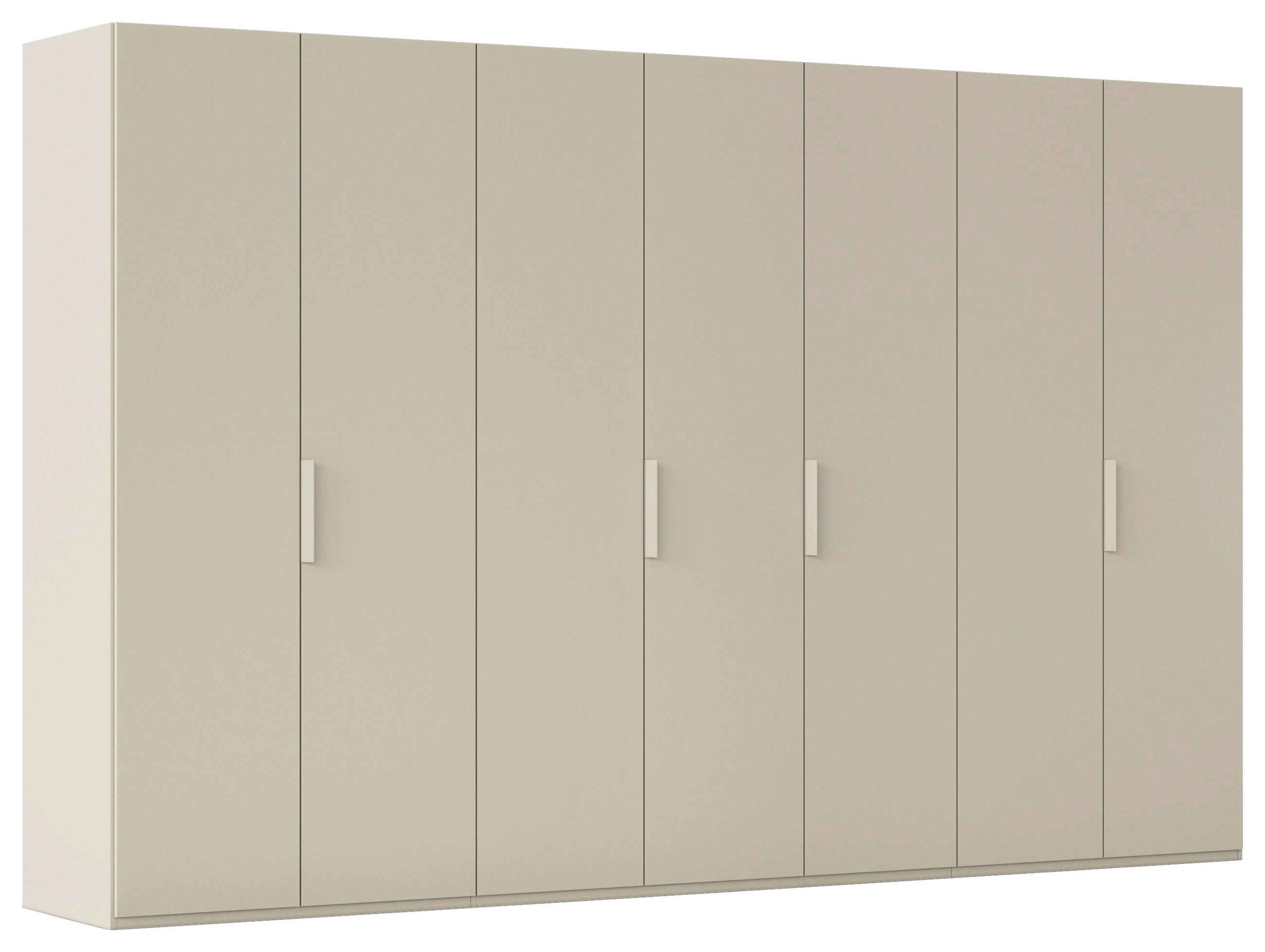 DREHTÜRENSCHRANK 350/223/61 cm,  in Champagner, 7-türig  - Champagner, Basics, Holzwerkstoff/Metall (350/223/61cm) - Novel