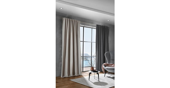 FERTIGVORHANG black-out (lichtundurchlässig) - Sandfarben, Basics, Textil (135/300cm) - Esposa