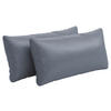 NIERENKISSEN  - Graublau, Konventionell, Leder (65/25cm) - Sit & More