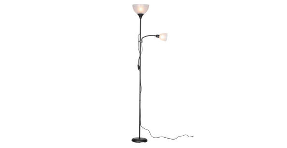 STEHLEUCHTE 42/21/180 cm    - Schwarz/Weiß, Basics, Kunststoff/Metall (42/21/180cm) - Boxxx