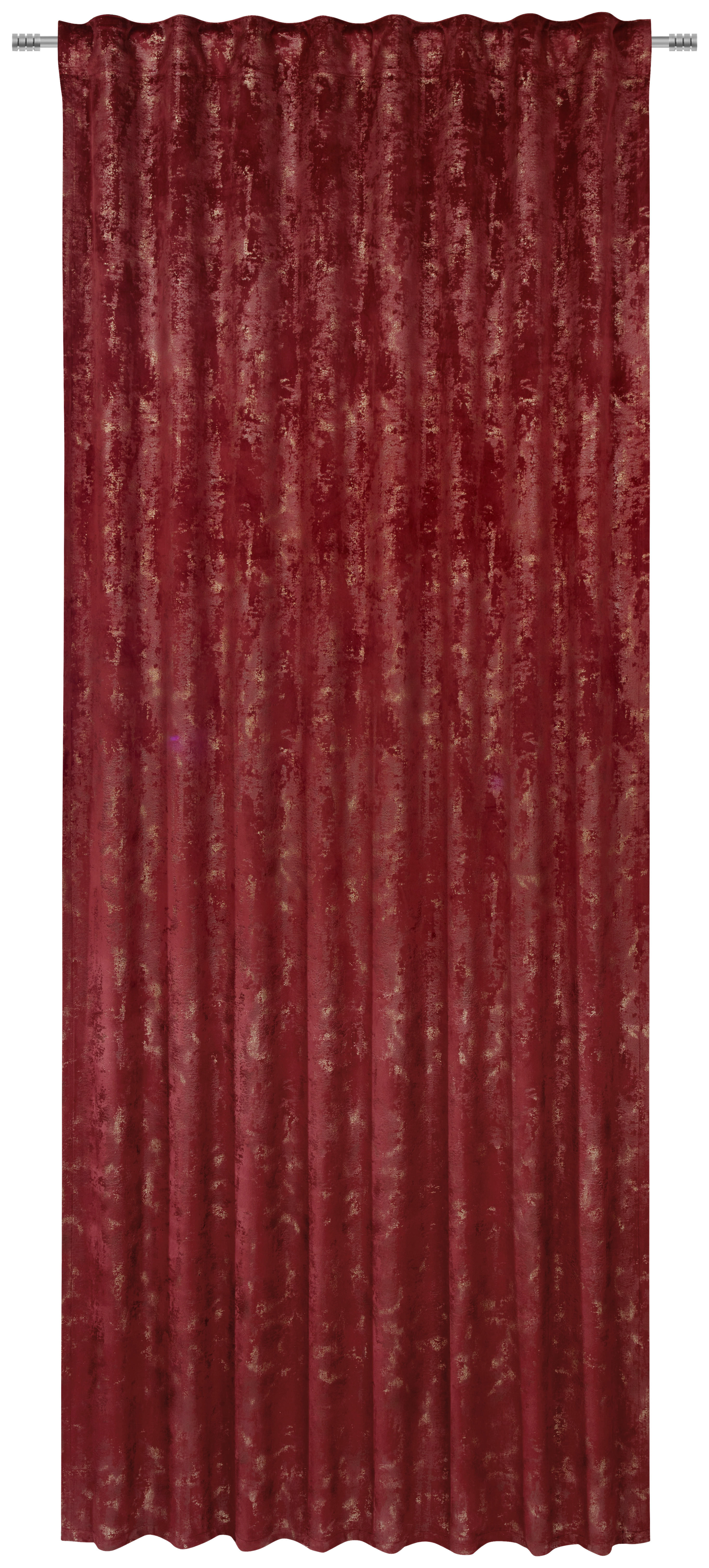 FERTIGVORHANG Golden-Shabby blickdicht 130/250 cm   - Rot/Goldfarben, Basics, Textil (130/250cm) - Ambiente