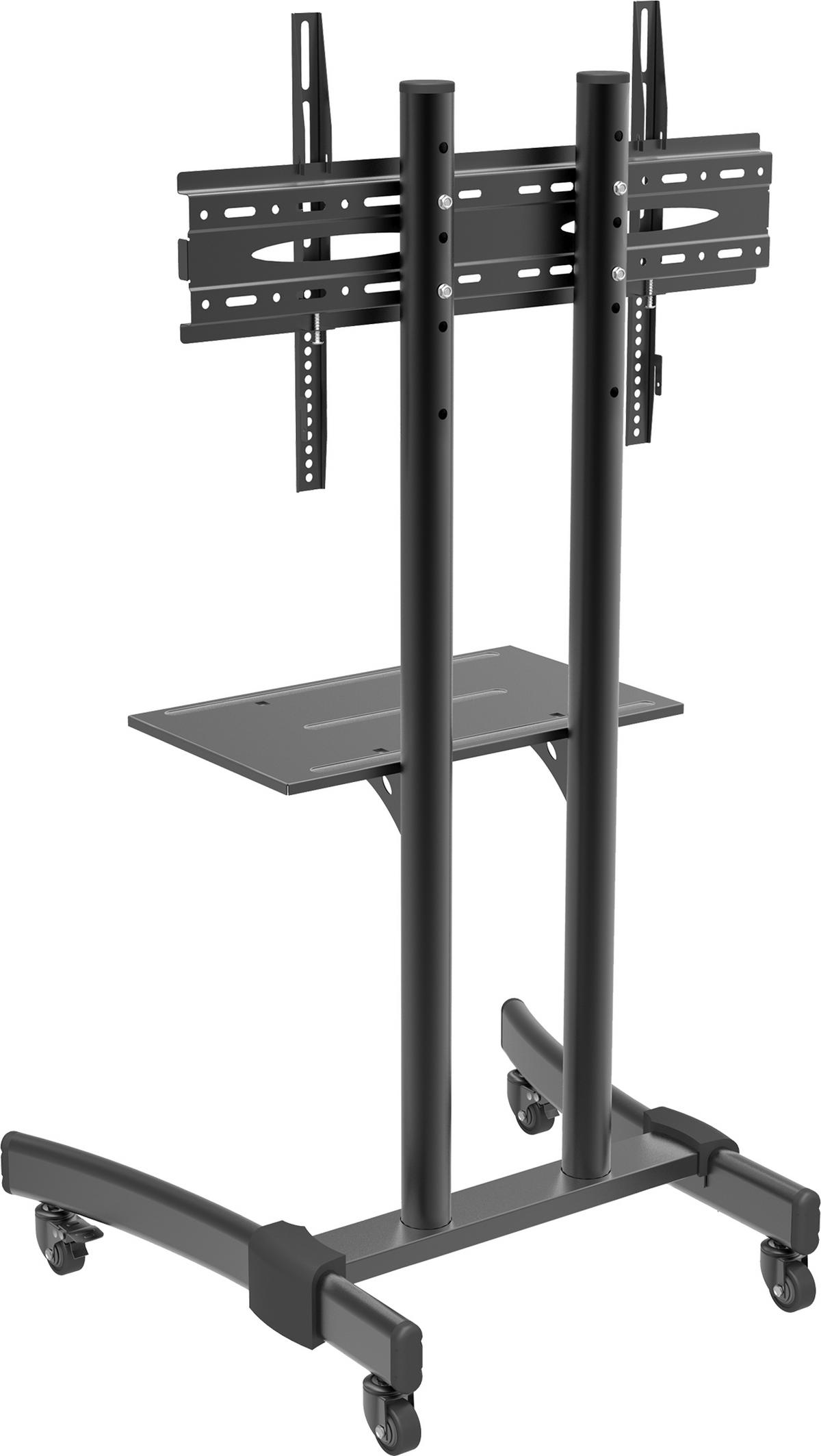 TV-RACK Metall Schwarz  - Schwarz, Basics, Metall (109/76/55cm) - MID.YOU