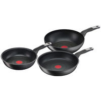 PFANNENSET 3-teilig  - Schwarz, Basics, Metall - Tefal