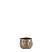 KVETNÍK keramika, 16,5/13 cm - zlatá, Basics, keramika (16,5/13cm)