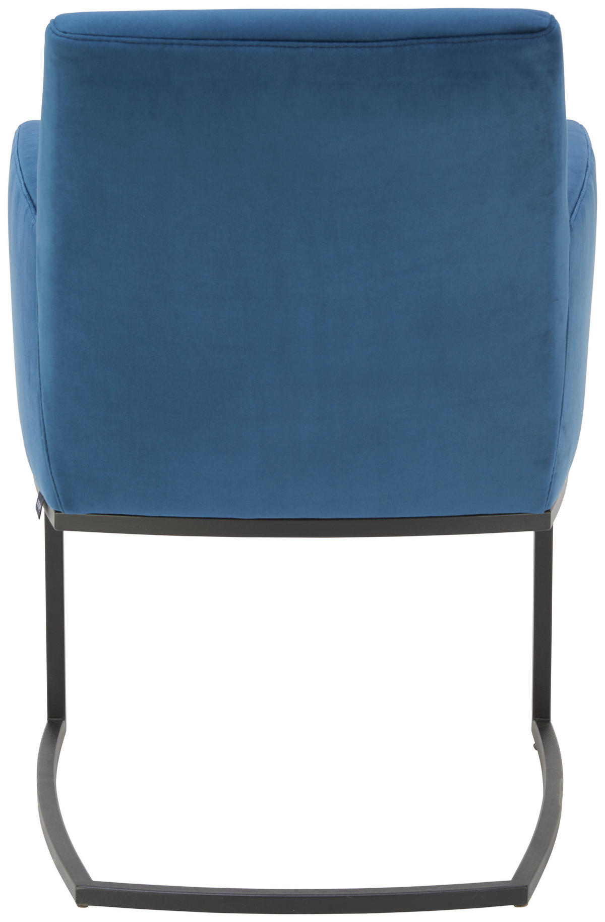 ARMLEHNSTUHL  in Velours  - Blau/Schwarz, Design, Textil/Metall (58/88/61cm) - Joop!