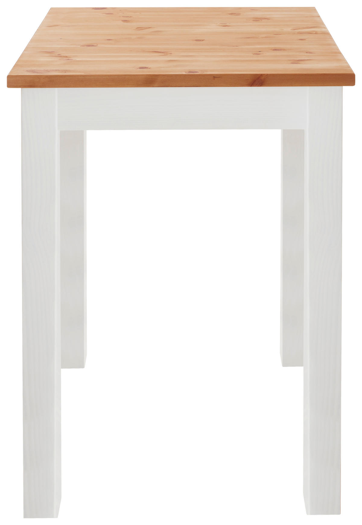 BARTISCH  - Laugenfarbig/Weiß, ROMANTIK / LANDHAUS, Holz (78/78/103cm) - Boxxx