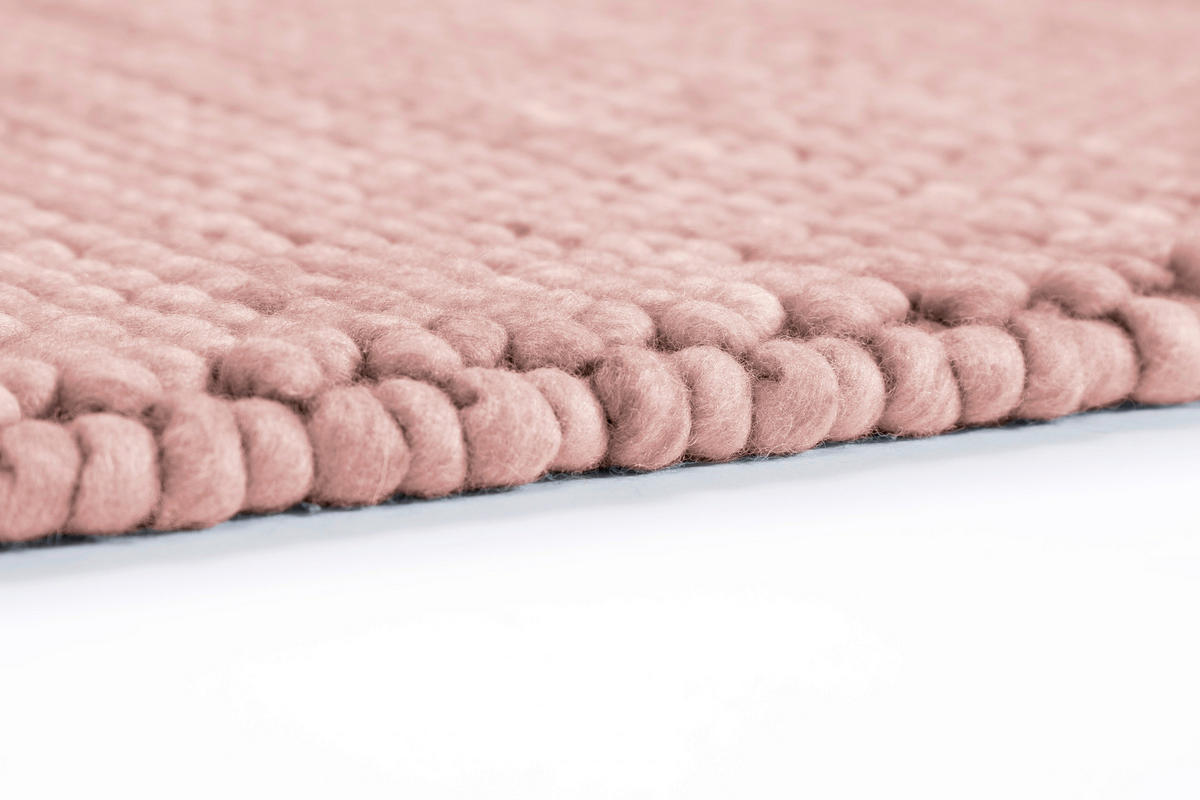 HANDWEBTEPPICH 70/140 cm Poppy Rosa  - Rosa, KONVENTIONELL, Textil (70/140cm) - Schöner Wohnen