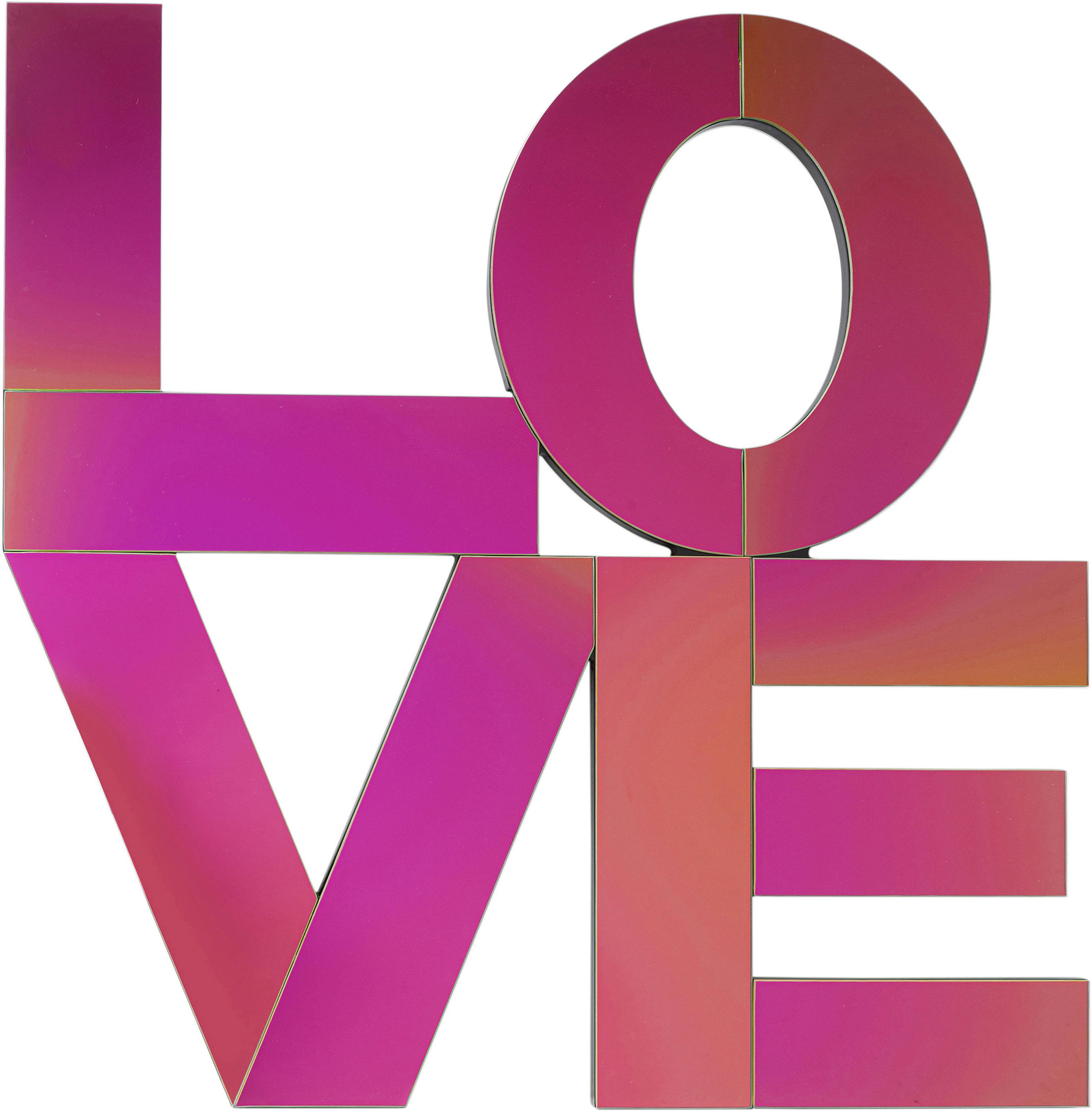 WANDDEKO Glas, Holzwerkstoff  - Pink/Orange, Design, Glas/Holzwerkstoff (90/90/2cm) - Kare-Design