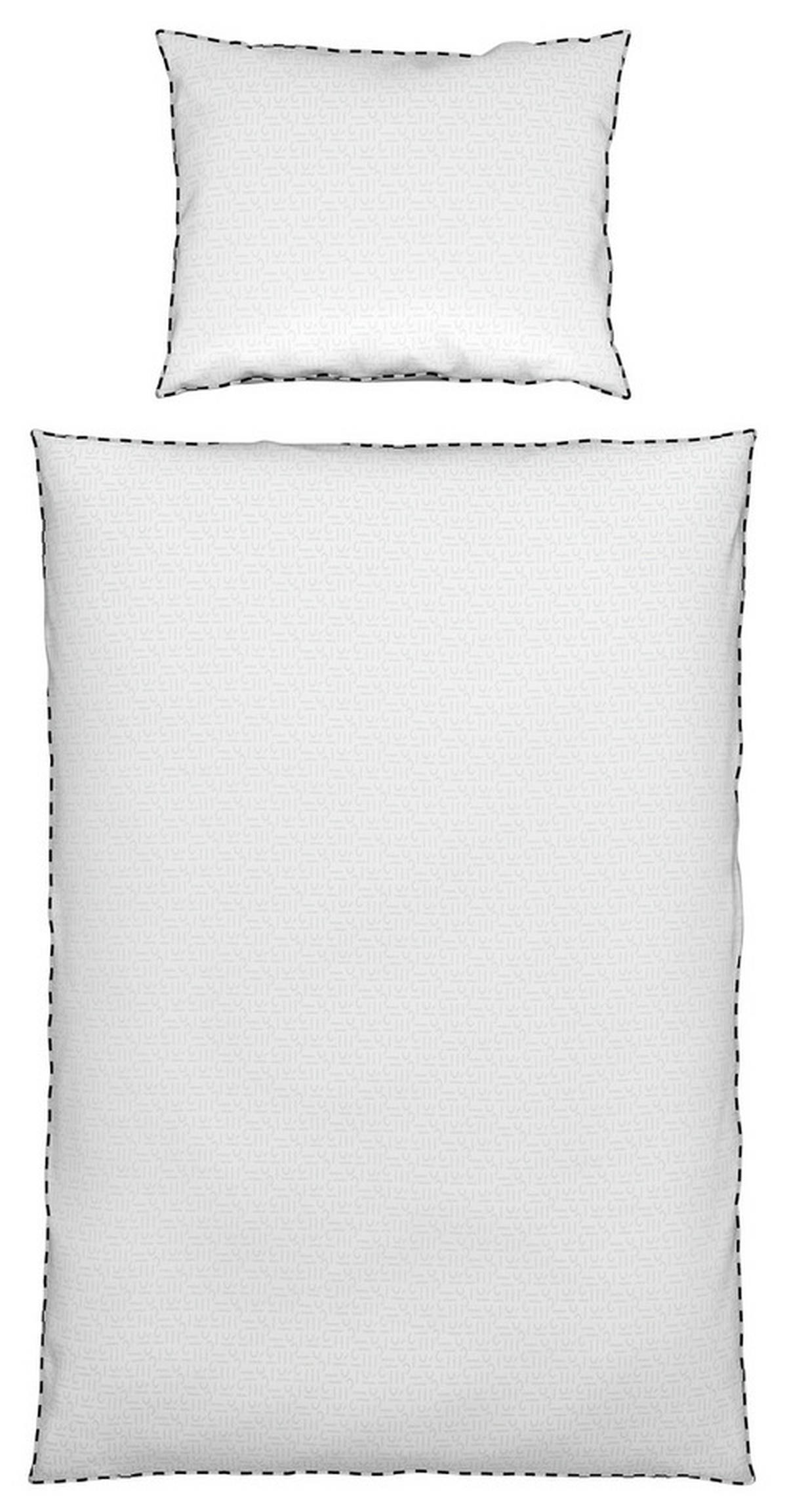 WENDEBETTWÄSCHE E-Scatter Renforcé 140/200 cm  - Weiß, KONVENTIONELL, Textil (140/200cm) - Esprit