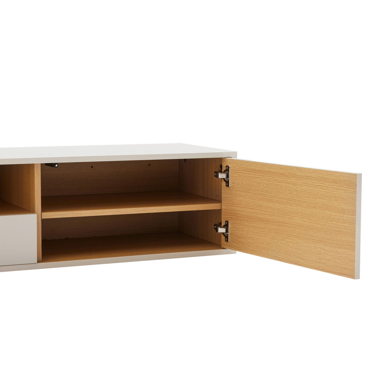 LOWBOARD  in 120/30/40 cm  - Eichefarben/Weiß, Design, Holzwerkstoff (120/30/40cm) - Xora