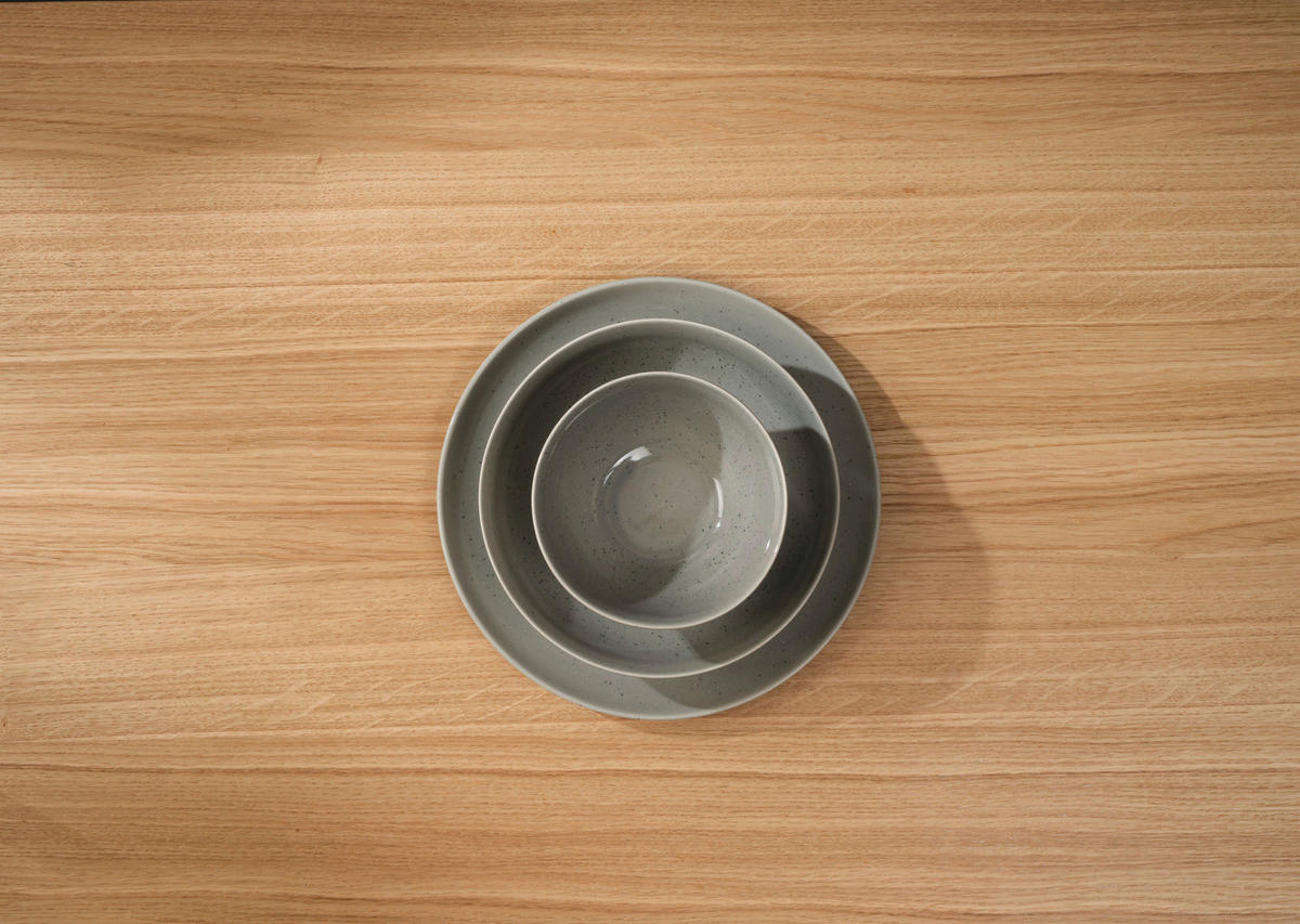 KOMBINOVANI SERVIS    20 delova  - siva, Trendi, keramika (29,5/32,5/29cm) - ASA