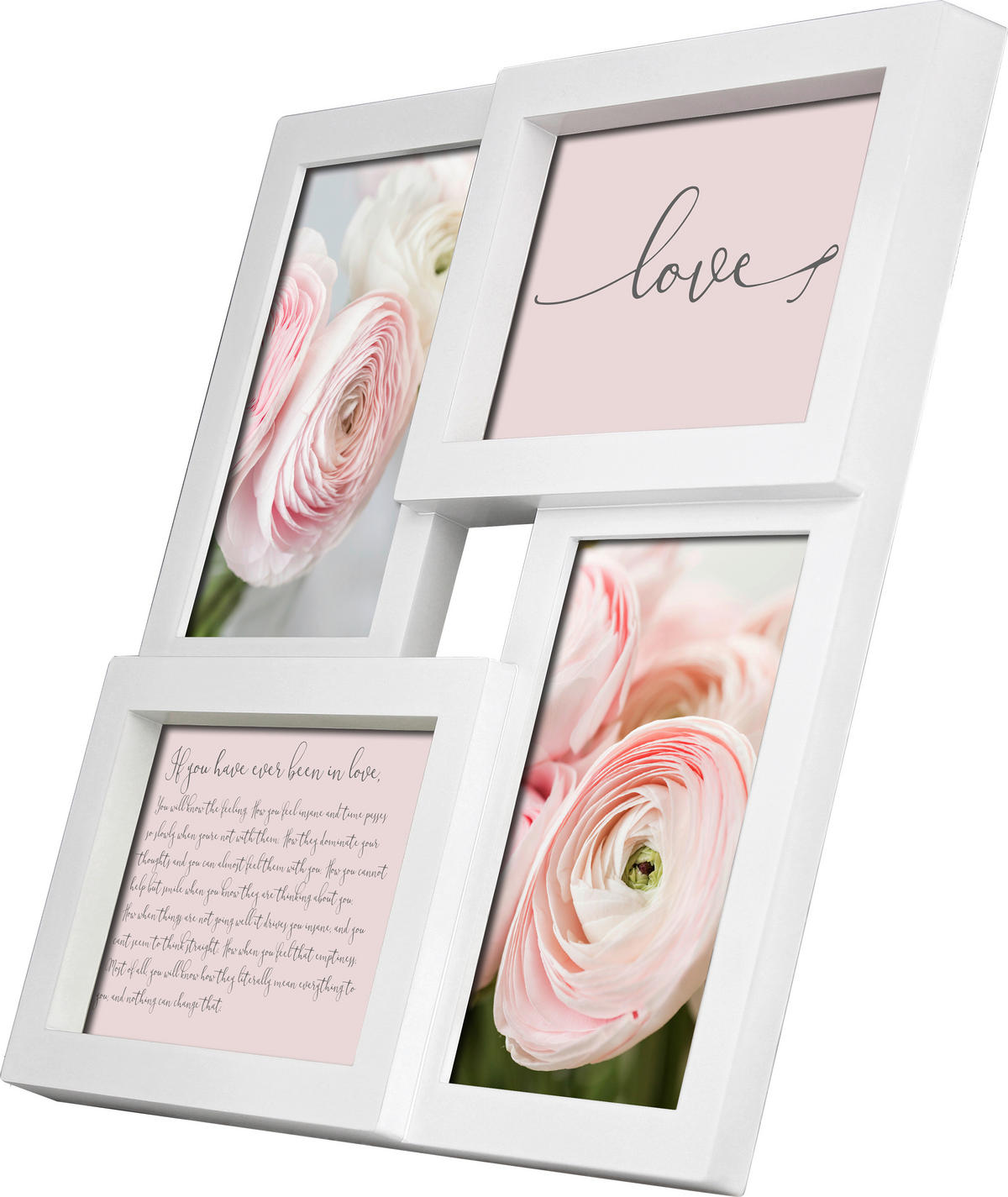 COLLAGEN-BILDERRAHMEN 28/28 cm  - Weiß, Basics, Kunststoff (28/28cm)