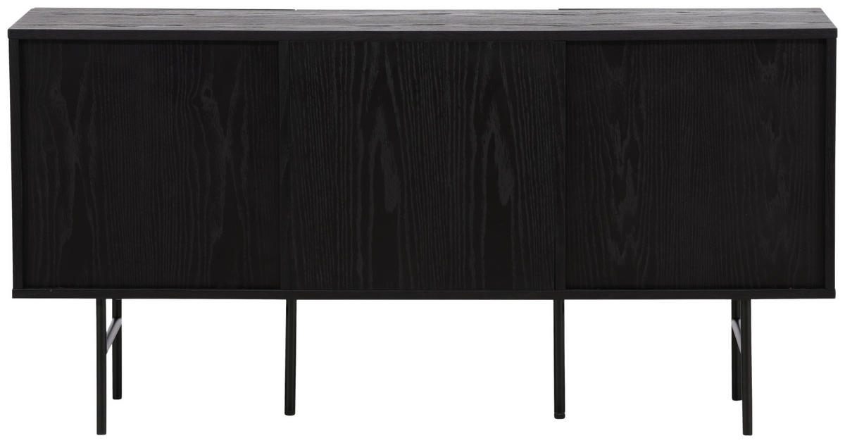 SIDEBOARD 150/75/42 cm  - svart, Design, metall/trämaterial (150/75/42cm) - Livetastic