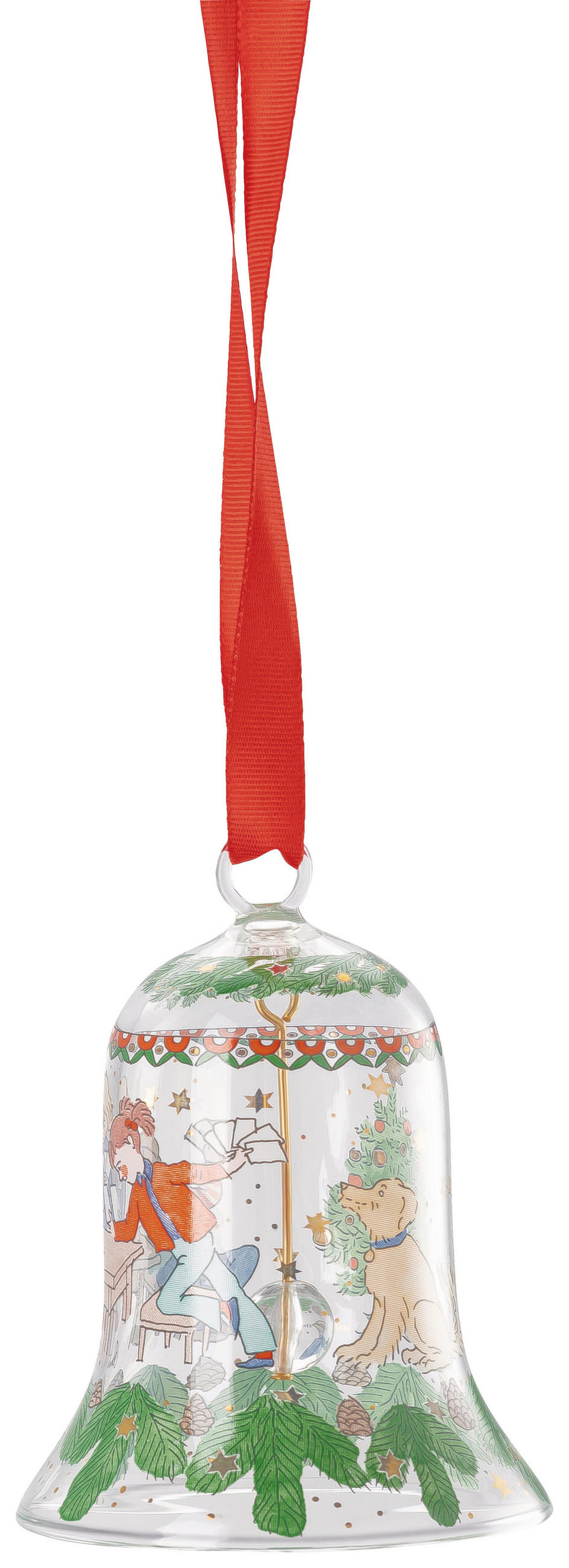 KRISTALLGLOCKE 2025 Weihnachtsspiele  - Multicolor, Basics, Glas (5.6/7.1cm) - Hutschenreuther
