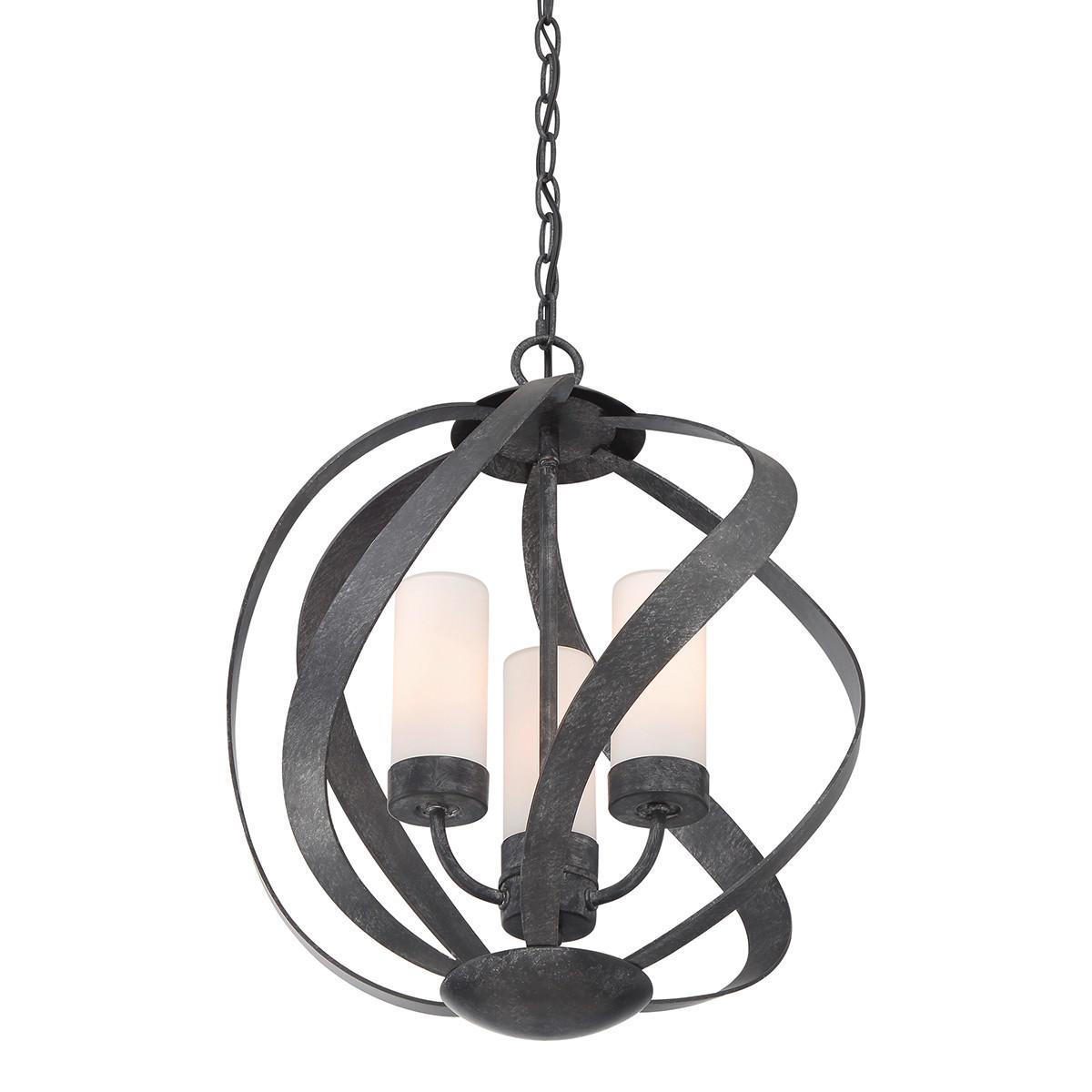 AUSSENHÄNGELEUCHTE - Schwarz, Konventionell, Glas/Metall (40.7/56.4cm) - Elstead Lighting