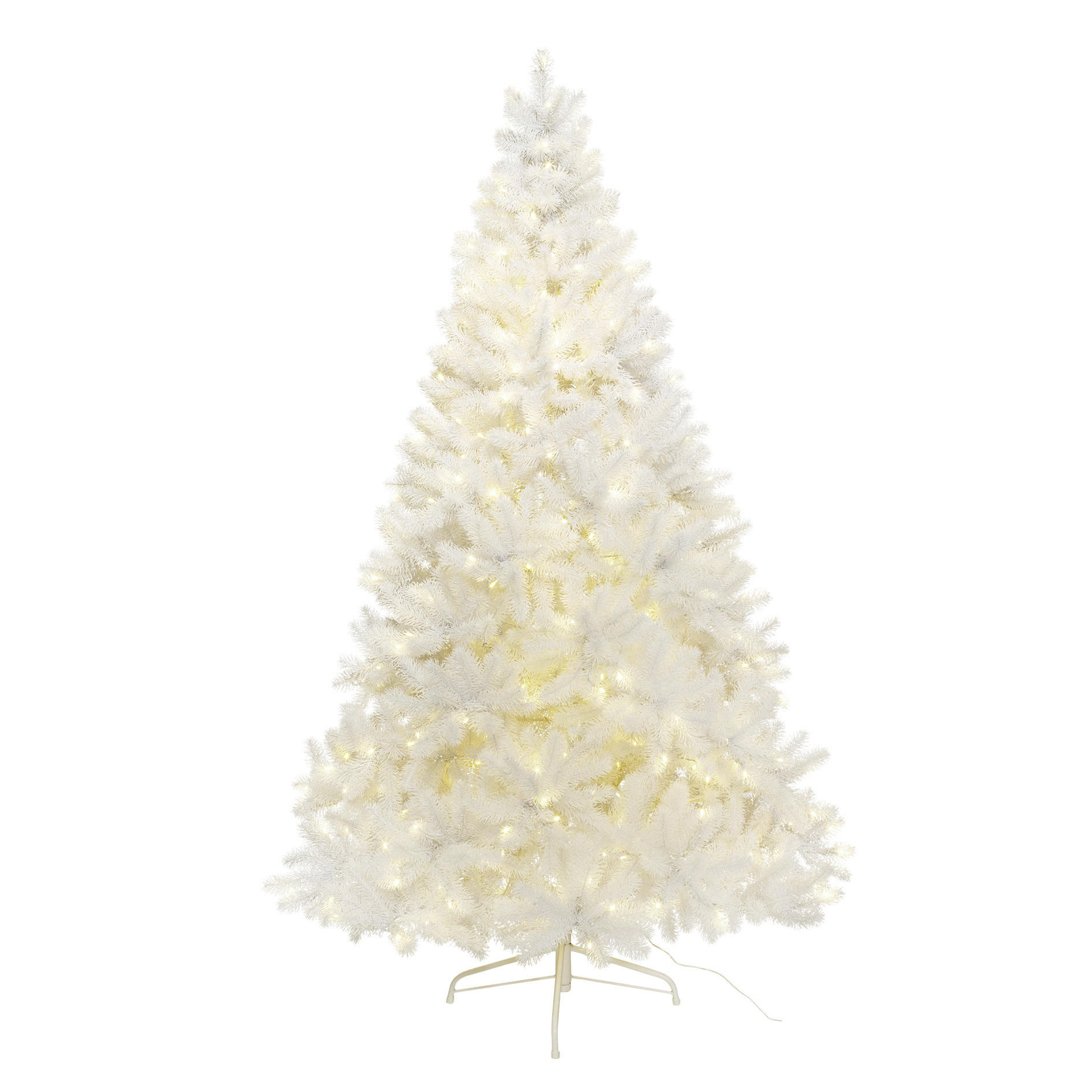WEIHNACHTSBAUM 180 cm    - Weiß, Trend, Kunststoff/Metall (180cm) - X-Mas
