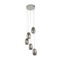 LED-HÄNGELEUCHTE 35/150 cm  - Chromfarben, Design, Glas/Kunststoff (35/150cm)