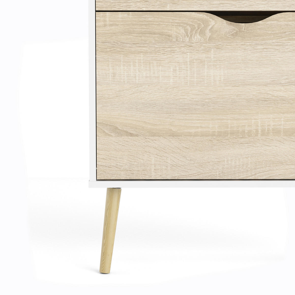 SCHUHKIPPER  in 70,2/138,8/23,96 cm  - Eichefarben/Weiß, Design, Holz/Holzwerkstoff (70,2/138,8/23,96cm) - Livetastic