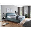POLSTERBETT Lattenrost, Bettkasten Blau 140/200 cm  - Blau/Schwarz, KONVENTIONELL, Holz/Textil (140/200cm) - Livetastic