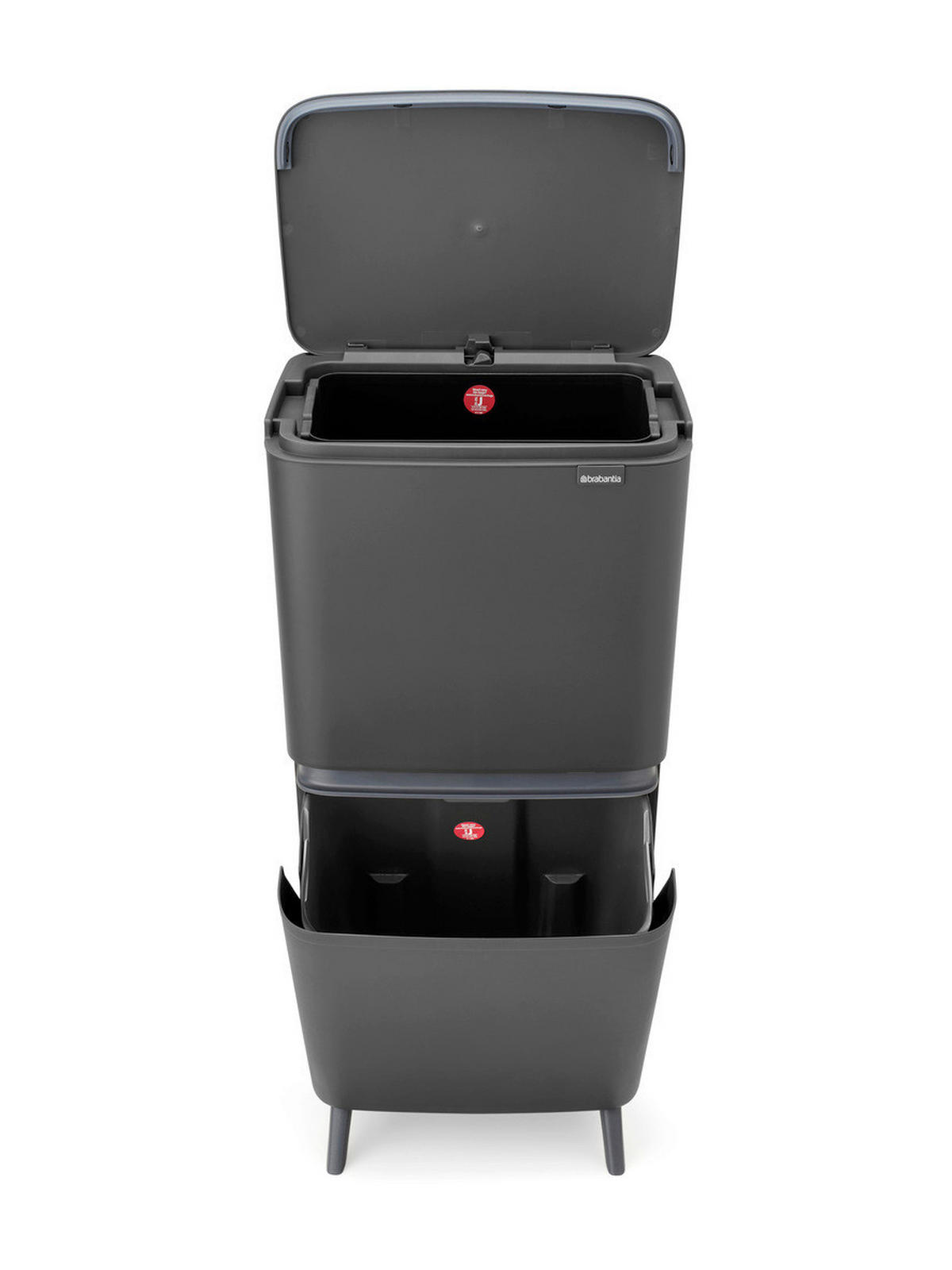 ODPADKOVÝ KOŠ  20+25 l - tmavě šedá, Basics, plast (28/88,3/41,9cm) - Brabantia