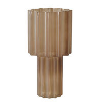 VAS  - beigebrun, Trend, glas (30,5cm) - Ambia Home