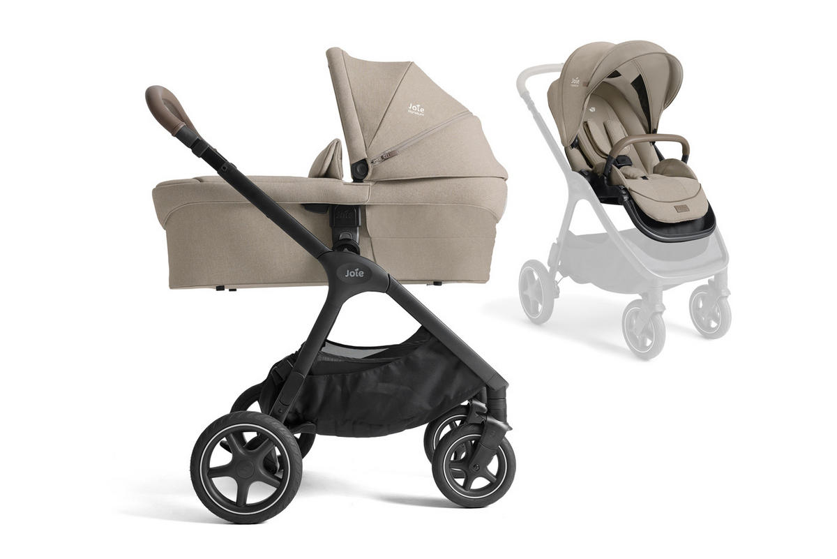 KOMBIKINDERWAGEN Finiti 2in1  - Sandfarben/Schwarz, Basics, Kunststoff/Metall (60/109/87cm) - JOIE SIGNATURE