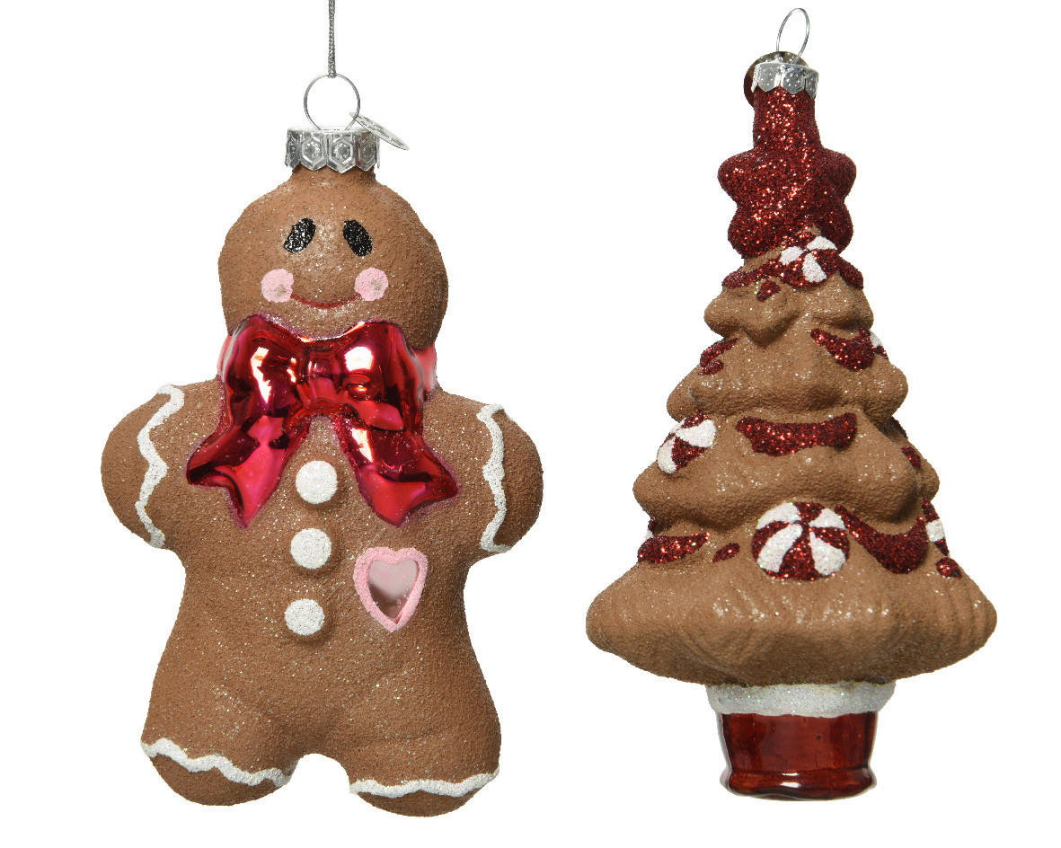 Ornamente Xmassale - maro, Lifestyle, sticlă (7,20/7,40/12,00cm)