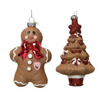 Ornamente Xmassale - maro, Lifestyle, sticlă (7,20/7,40/12,00cm)