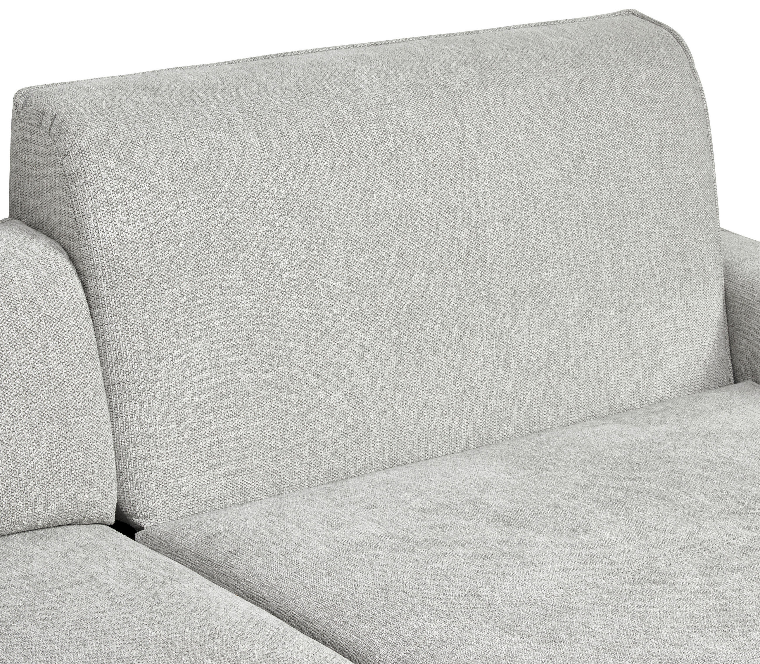 Thumbnail - Johann Jakob Ecksofa, Hellgrau, Textil, 3-Sitzer, Ottomane links, L-Form, 285x190 cm, Goldenes M, Made in Germany, Dgm, ...