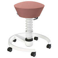 BÜROHOCKER 55/45,66/55 cm  - Rosa/Weiß, Basics, Kunststoff/Textil (55/45,66/55cm) - Aeris