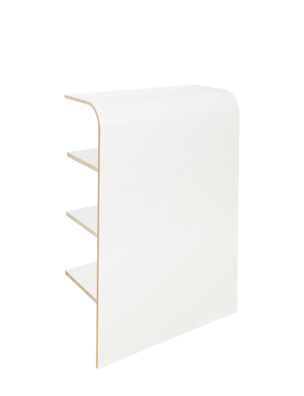 WANDREGAL Weiß, Buchefarben  - Buchefarben/Weiß, MODERN, Holzwerkstoff (62/85/25cm) - Tojo