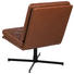 SESSEL Lederlook Dunkelbraun - Dunkelbraun/Schwarz, Trend, Textil/Metall (76/87/79cm) - Carryhome