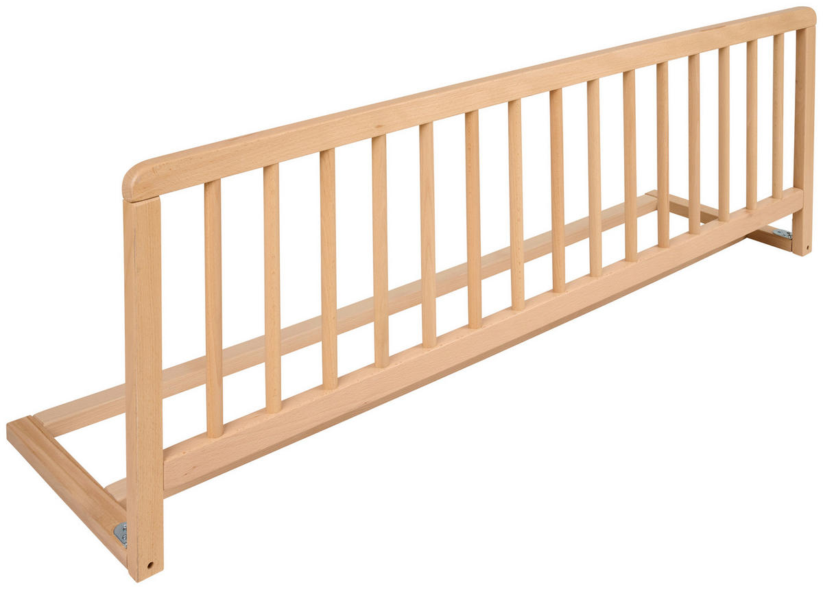 BETTSCHUTZGITTER 118/30/38 cm  - Naturfarben, Basics, Holz (118/30/38cm) - My Baby Lou