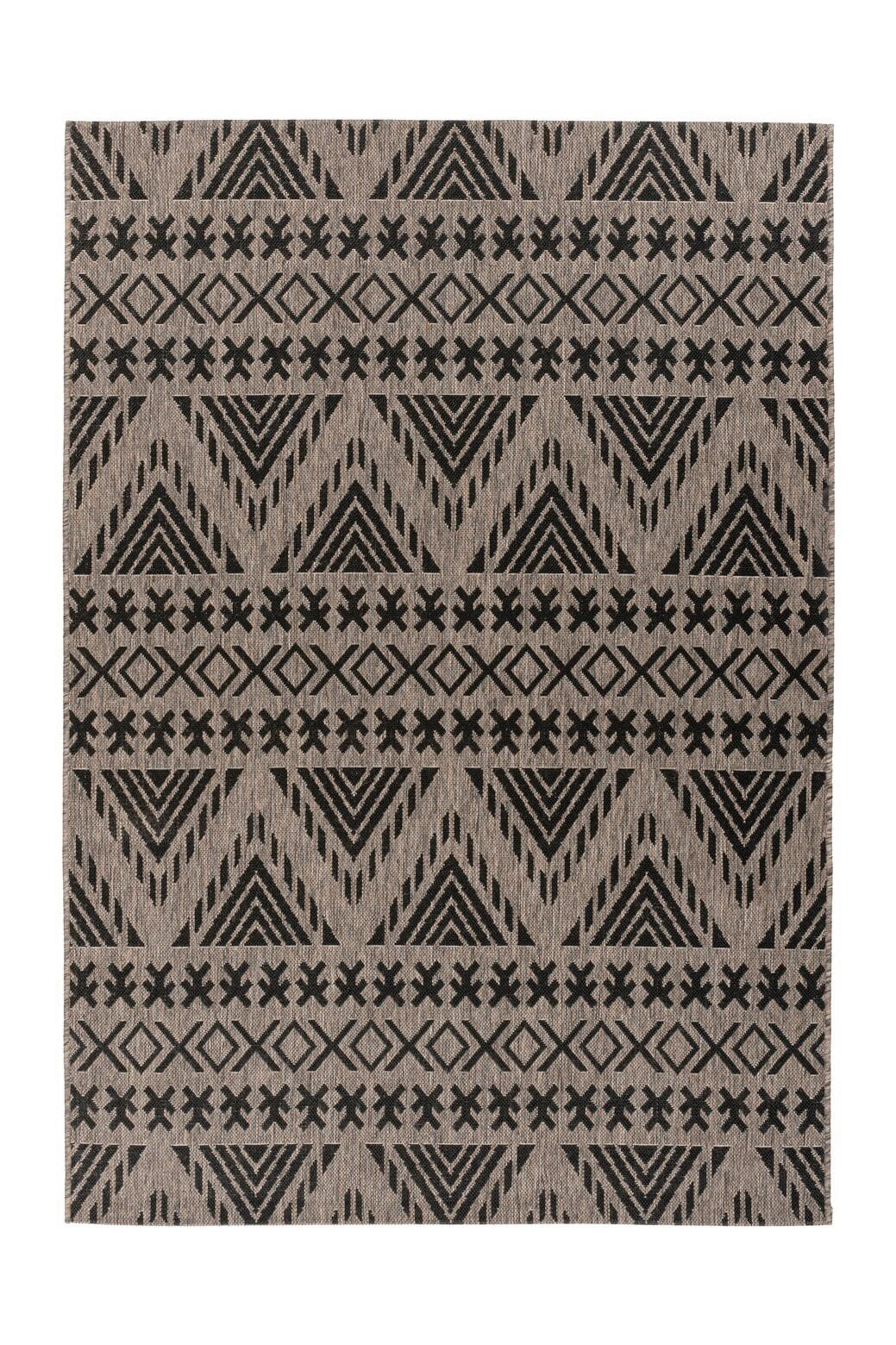 FLACHWEBETEPPICH 200/290 cm Splash 500 Grau / Braun Braun, Grau  - Braun/Grau, KONVENTIONELL, Textil (200/290cm)