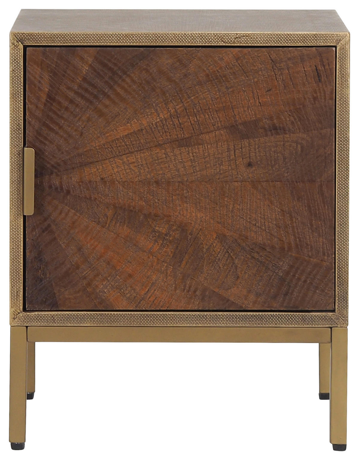 ÉJJELISZEKRÉNY aranyszínű, sárgarézszínű  - natúr színű/sárgarézszínű, Modern, faalapú anyag/fa (40/50/35cm) - MID.YOU