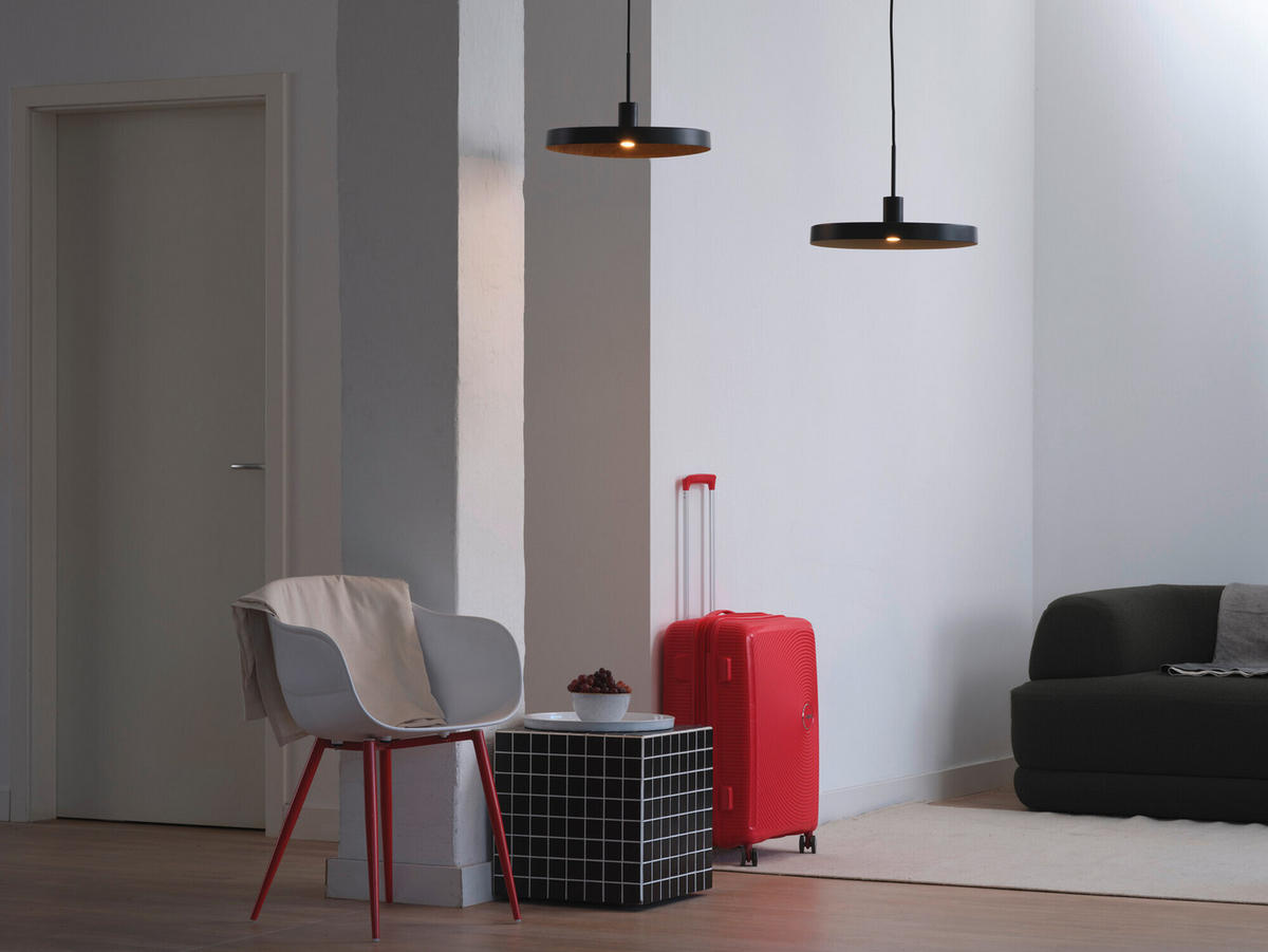 HÄNGELEUCHTE 40/127 cm  - Schwarz/Naturfarben, Basics, Metall (40/127cm) - Ledvance