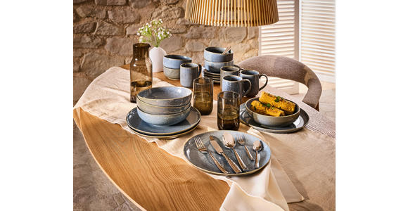 KOMBISERVICE Marbella 20-teilig  - Blau, Trend, Keramik - Novel