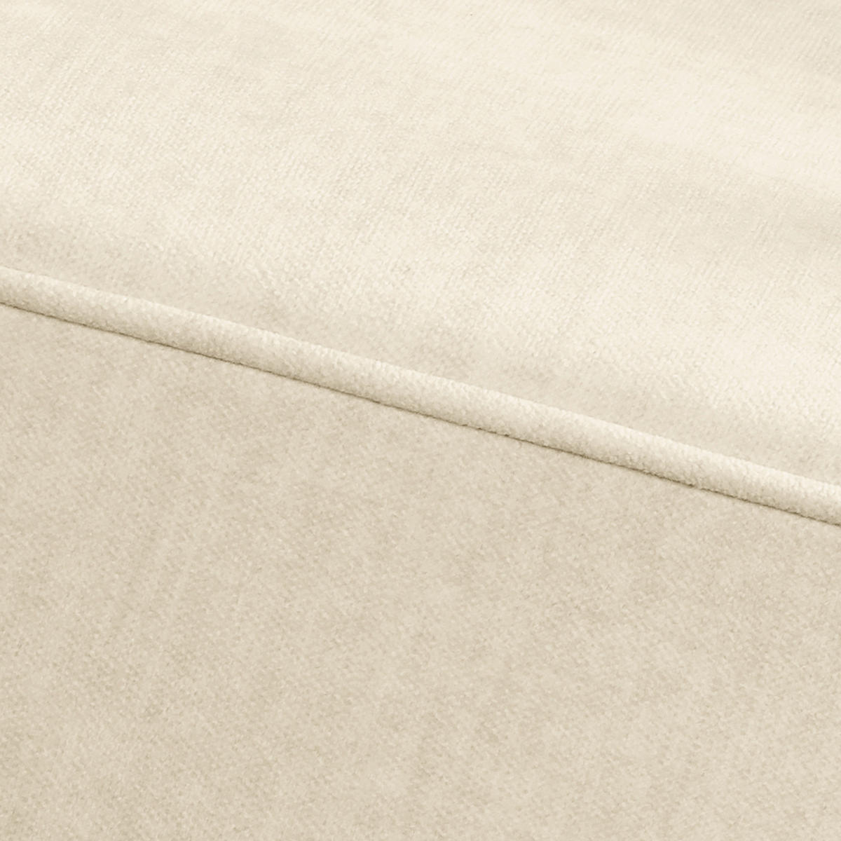 SESSEL in Mikrofaser Creme  - Creme, Design, Holz/Textil (128/75/91cm) - P & B