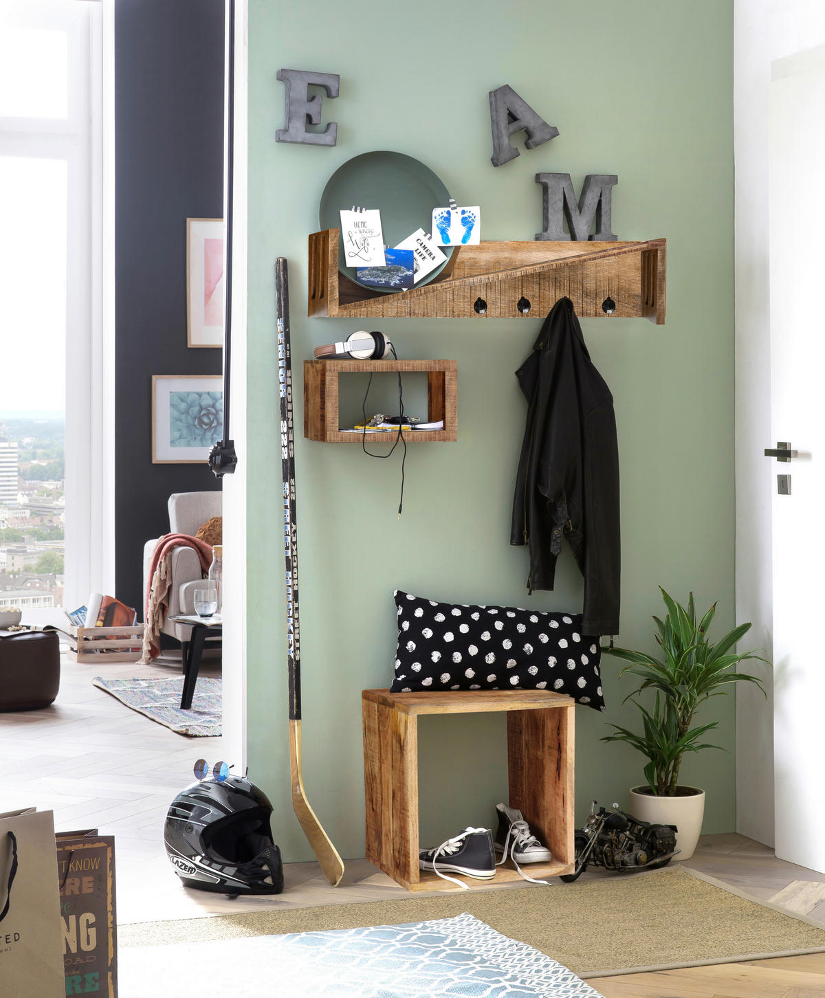 REGAL  44/33/44 cm Naturfarben  - Naturfarben, Design, Holz (44/33/44cm) - Livetastic